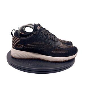 Skechers Womens BOBS Sneakers Shoes Squad Ring Master Black/Gold Sz 9.5 31347